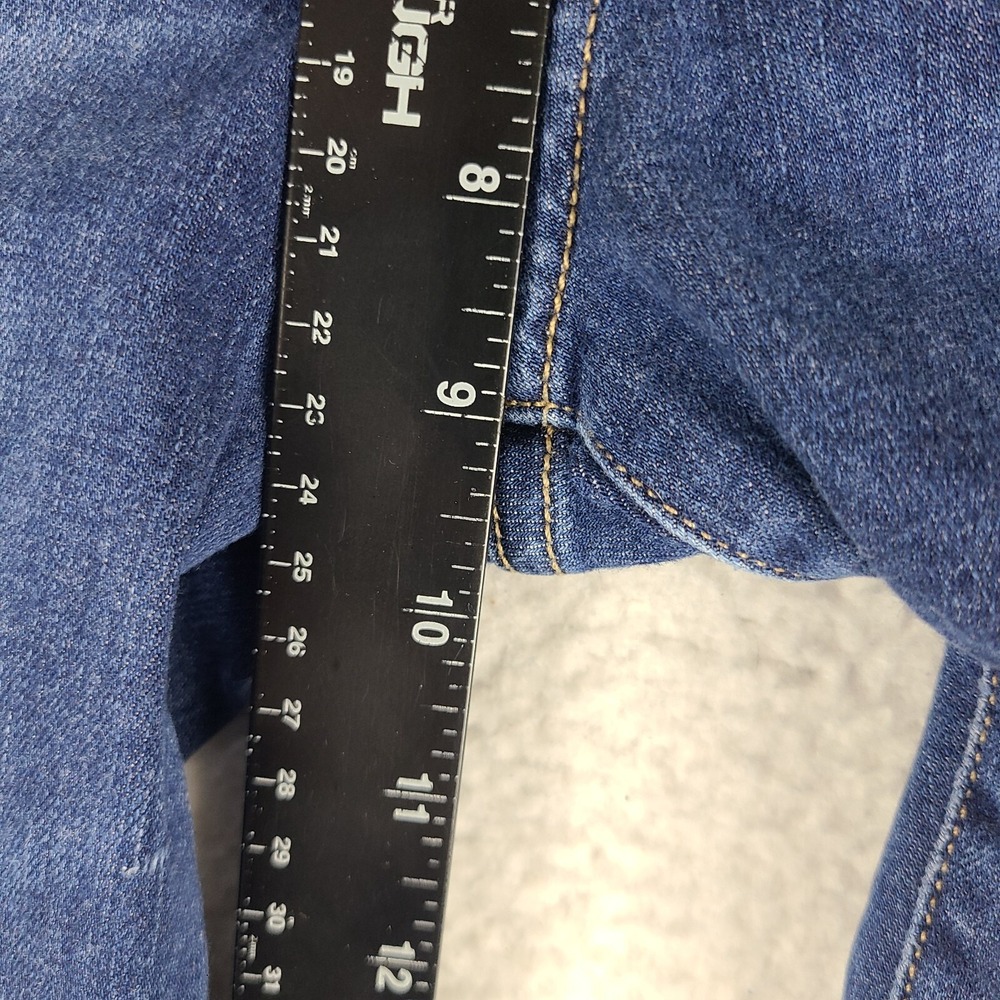 Flying Monkey Jeans Womens 27 Blue Mid Rise Ankle Skinny DistressDark Wash Denim - Picture 5 of 13